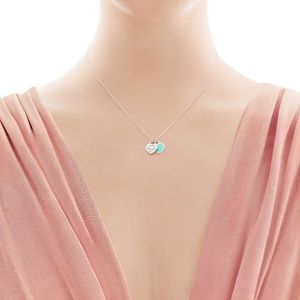 Tiffany & Co. Mini Double Heart Tag Pendant